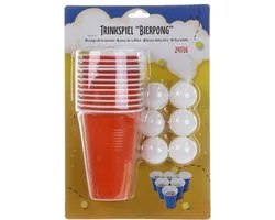 Beer Pong set 24-delig - herbruikbare bekers
