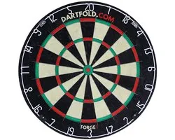 Dartfold Forge 1 — Bristle Dartbord incl. 6 Dartpijlen | Complete Dartset