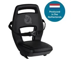 Qibbel Junior 6+ Fietsstoeltje Achter Bagagedrager bevestiging - Quick Connect - Longtail edition - Midnight Black - exclusief voetbeschermingsplaten en voetsteunen