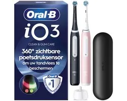 Oral-B iO 3N tandenborstel duopack zwart roze