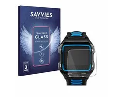 Savvies - Glas Screenprotector voor Garmin Forerunner 920XT - Gehard Beschermglas 9H 3 Stuks