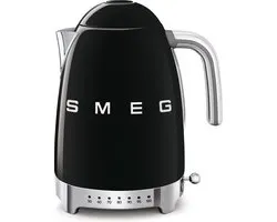 Smeg KLF04 waterkoker, '50s style, zwart