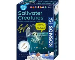 KOSMOS Saltwater Creatures - Experimenteerset - Kweek Je Eigen Pekelkreeftjes - Complete Kweekset met Aquarium, Vergrootglas en Decoratie - Ontdek Levend Waterleven - STEM Speelgoed - Vanaf 8 Jaa