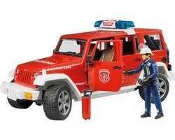 Bruder 2528 Jeep Wrangler brandweer + speelfiguur