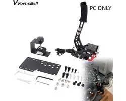 SnelShoppen - Frein à main USB 16 bits pour jeux de course PC - Compatible avec Logitech G25 G27 G29 G920 G923 & Thrustmaster T300 T500 - Linéaire réglable