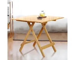Portable Folding Wood Dining Table, Extendable Dining Table, Extendable Dining Table for Small Spaces, Extendable Wooden Table for Living Room or Kitchen for Indoor and Outdoor Use