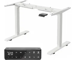 MAIDeSITe In Hoogte Verstelbaar Elektrisch Bureau Frame - Zit Sta Tafelframe Met 2 Podium Hefbenen - Geschikt Voor Alle Tafelbladen - Ergonomisch - Wit