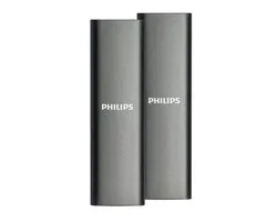 Philips Portable External SSD 500 GB Duo Pack (2x 500 Go) - Ultra Speed USB-C - USB A 3.2, Lecture 540 Mo/s, Écriture 520 Mo/s - Windows 11/ macOS/ Console de jeu