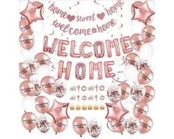 FeestmetJoep® Welkom thuis versiering - Welcome home rose goud