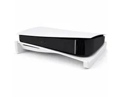 Horizontale Standaard Geschikt voor PlayStation 5 Disc Editie – PS5 Stand Liggend – Stabiele Ondersteuning – Gaming Accessoire voor Betere Koeling en Bescherming – Wit