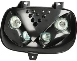 Koplamp TNT LED MBK Booster, Yamaha Bws zwart (tot 2004)
