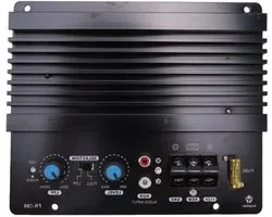 Audioversterkerbord - Krachtige versterker - Auto-entertainment - Hoge efficiëntie - 18 x 16 x 6 cm - Zwart