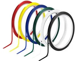 Positioneringstape - 6 Stuks - Schilderstape - PET - Whiteboard tape - Bureaubladmarkeringstape - Zelfklevende Markeringstape - Makkelijk Te Verwijderen - DIY - Geschikt voor scholen, kantoren, whiteboards, grafieken en decoratie - 3mm*50m- 6 Kleuren