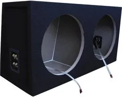 Necom Subwooferkist 2 X 12'' Met 2 Aansluitingen 52 Liter Mdf Zwart