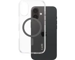 CARE by PanzerGlass Flagship Case - Transparant Urban Combat w. - Zwart MagSafe iPhone 16