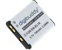digibuddy A Merk Batterij Batterij Nikon EN-EL19 - 700mAh
