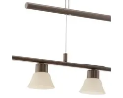 EGLO Tufara - Hanglamp - 5 Lichts - Donkerbruin - Beige, Wit