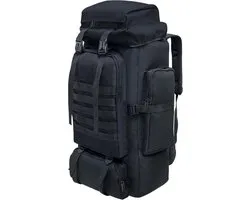 Sac à dos de randonnée - Sac à dos léger - Outdoor – Sac à dos de randonnée imperméable - Sac à dos de trekking 80 litres – Sac à dos de randonnée - Sacs à dos pour le camping, l'escalade, le ski et le vélo – Noir