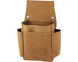 Landley Ruime Horeca Riem Holster - Geschikt voor Kelnerbeurs en Horeca Portemonnee - Vintage Hunter Leer - Cognac