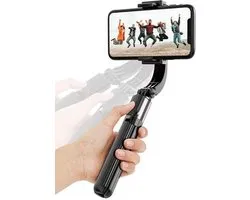 Handheld Grip Stabilizer L08 Selfie Stick Universeel - Tripod - SelfieStick - Bluetooth - Alle Telefoons - Statief - Vlogs - iPhone - Samsung - 360° Draaibaar