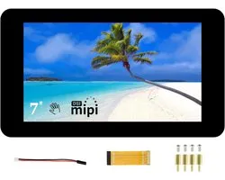 7 inch display for Raspberry Pi 4B/3B+/3A+/3B/2B/B+/A+, 800 x 480 DSI LCD TFT capacitive touch screen, supports - ShopVlot
