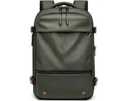 Backpacks, Vacuum Backpack Travel Bag, Upgraded Vacuum Backpack Travel Bag, 62L Expandable Backpack with Vacuum Compression, Anti-Theft, Water Resistant, Easy to Carry on the Airplane, Green, art deco