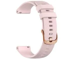 Siliconen bandje - geschikt voor Garmin Venu 2s / 3s / 4 (41mm) / Vivoactive 4s / Forerunner 255s / 265s - Huawei Watch GT 5 Pro - 42mm / GT 6 / GT 5 / GT 4 - 41mm - roze