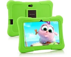 Tablette Enfant PRITOM - Tablette à partir de 3 ans - Processeur Quad Core - Tablette Kids 7 pouces - Andriod 10 - 32 GB - WiFi - Bluetooth - Logiciel Educatif Standard Installé - Relaxant & Educatif - Vert