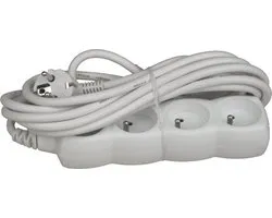 4-socket plugboard without power switch Chacon (5 m)