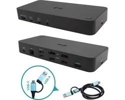 i-Tec - USB-C/Thunderbolt Docking Station 3 x 4K video en vele andere poorten