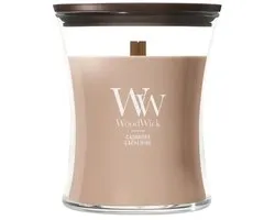 WoodWick Hourglass Medium Geurkaars - Cashmere - 60 branduren