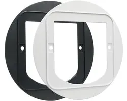 Sureflap Microchip Kattenluik Bevestigingsadapter - Kattendeur - Grijs Wit
