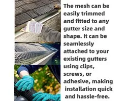 Gutter Guard Mesh 12.7cm x 6m Heavy Duty Aluminum Gutter Guard Mesh Sheet Protectors for Gutters for DIY Cutting Rain - ShopVlot