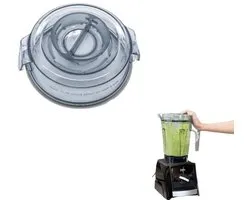 Grijze deksel voor blender - Vervangende deksel voor blender - Blenderaccessoire - Compatibel met Vitamix Ascent, werkt met elke korte beker van 64 oz.