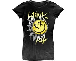Blink182 - Big Smile Dames T-shirt - S - Zwart