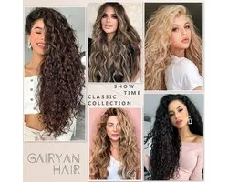 Gairyan Clip in Extensions Haarstukje Golvend Haar Extensies Zoals Echt Haar Hair Extensions Clip in 6 PCS 50cm Lang - ShopVlot
