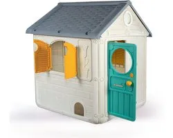 Dolu Speelhuis 122.5x110x104cm Wit/Grijs/Blauw