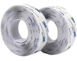 Ruban auto-agrippant 3M 9448a – 20 mm x 3 m – Extra résistant – Wit – Fermetures velcro adhésif double Tape