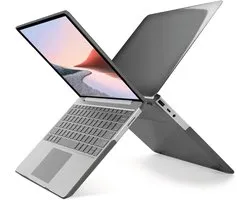 Laptophoes - Geschikt voor Microsoft Surface Laptop Go 1, 2 en 3 Hoes - Case - 12.4 inch - Model 1943 en 2013 - Zwart
