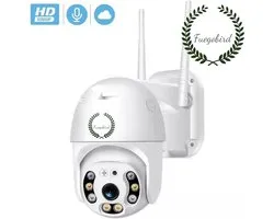 Fuegobird Full HD 1080P Wifi Smart Bewakingscamera's - PTZ IP Camera - IP66 Waterdichtheid - Binnen en Buitengebruik - Dual band WIFI - ONVIF - Wit