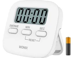 Wonix® kookwekker digitaal - Digitale timer - Magneet - Eierwekker - Wit