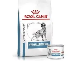 Royal Canin Hypoallergenic Combi bundel - 14 kg + 12 x 400 gr