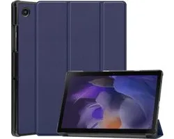 Samsung Galaxy Tab A8 2021 Cover Tri-Fold Book Case Similicuir Blauw