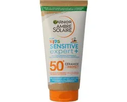 Garnier Ambre Solaire Kids Sensitive Expert+ SPF50+ - Hypoallergene Zonnecrèmemelk voor de Gevoelige Huid met Ceramide Protect - 175 ML