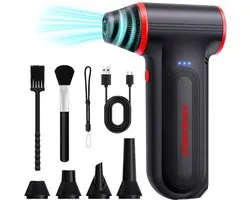Airbased X100 Air Duster Draadloos - Oplaadbaar 5000mAh - 150.000 RPM - Perslucht - Compressed Air - Stofreiniger - Luchtblazer - Perslucht - Turbo Fan
