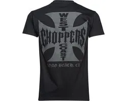 WCC- West Coast Choppers -T-shirt Iron -Cross Solid Black