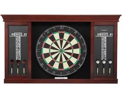Dartbord Set, Officiële Maat - Compleet Met Accessoires - Eenvoudig Te Monteren - Ideaal voor Cricket Spel