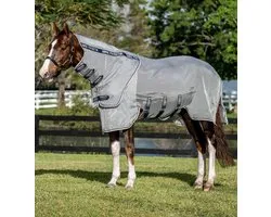 Horseware Rambo Protector Fieldsafe Plus Disc Vliegendeken 190 Navy/Silver