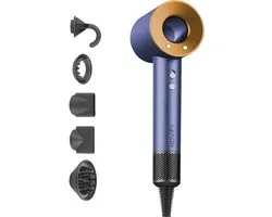 Sèche-cheveux NOVIFY® - Brosse sèche-cheveux - Sèche-cheveux avec 5 accessoires - Sèche-cheveux avec diffuseur - 1600 W - Bleu foncé