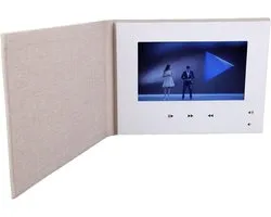 7 Inch High Definition Video Greeting Card, Strong Core, DIY, DIY Video Brochure 4GB Memory, Special Wishes Valentine - ShopVlot